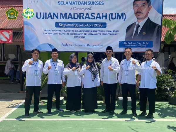 Ujian Madrasah (UM) 2026 Resmi Dimulai  MAN Kota Singkawang Bersama Pengawas Madrasah Pastikan Pelaksanaan Lancar dan Tertib